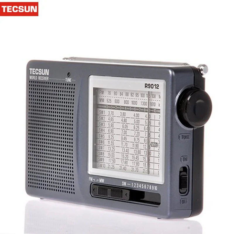 Портативный радиоприемник TECSUN R-9012 R9012 AM/FM/SW 12 диапазонов с внешней антенной AN-05