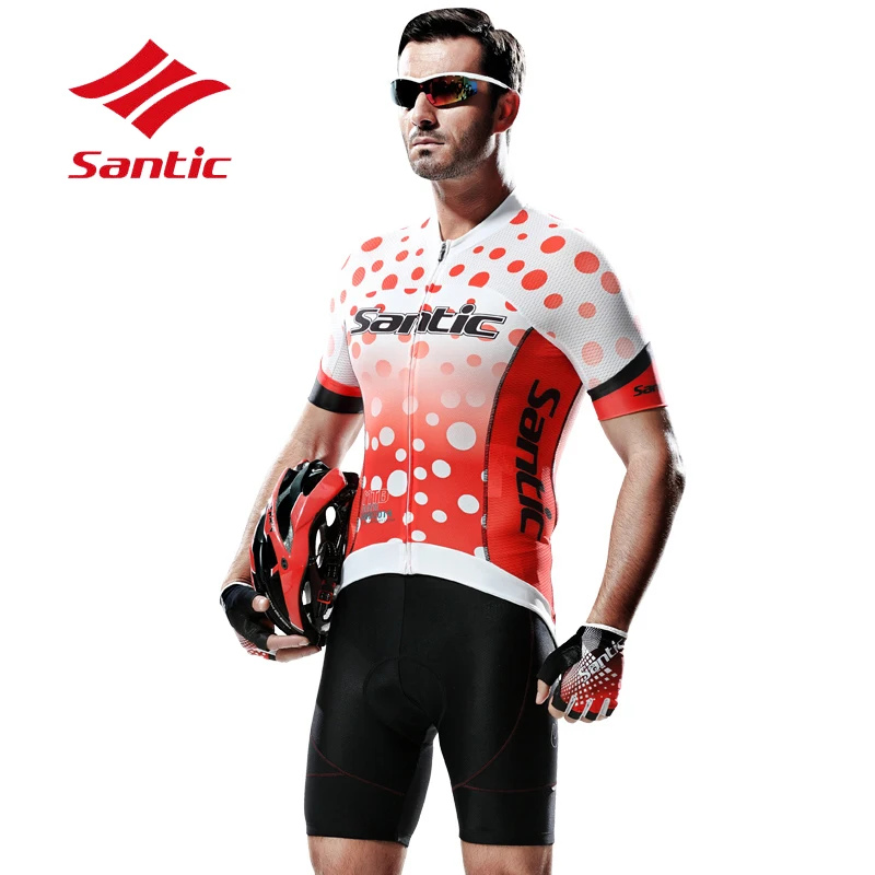 Santic Велоспорт Джерси Для мужчин MTB дорожный Спорт на открытом воздухе велосипед