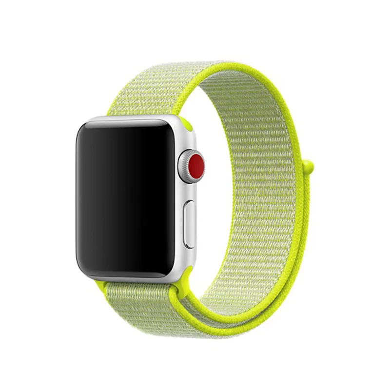 Flash Light Konaforen ремешок для наручных часов Apple Watch, версии 4 44 мм 40 мм наручных часов iwatch, ремешок 42 мм, 38 мм, correa, Спортивная петля нейлоновый браслет часы аксессуары 3/2/1 - Цвет ремешка: Flash Light