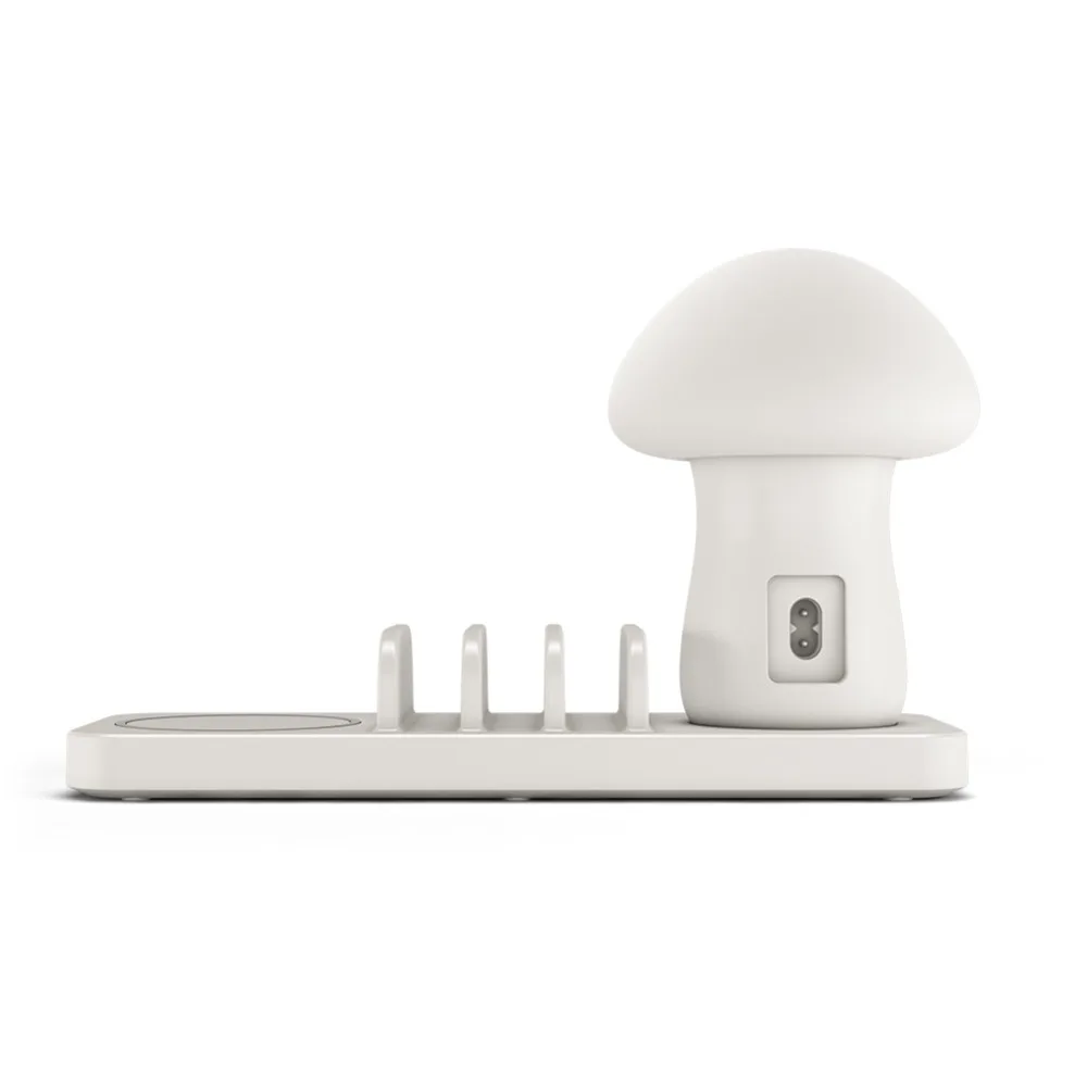 Несколькими портами USB для телефона Зарядное устройство Гриб ночника док станция