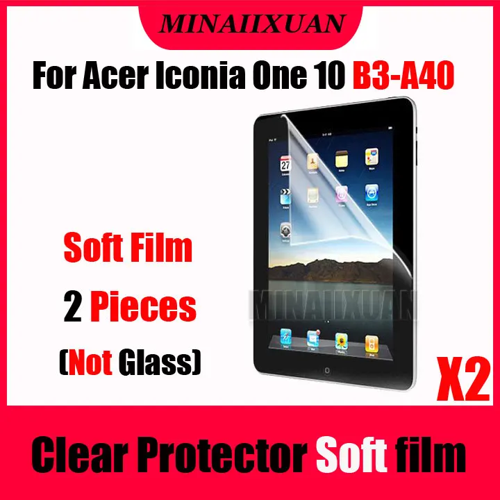 2 шт прозрачная Защитная мягкая пленка для экрана (не стекло) Acer Iconia One 10 B3-A40 B3 A40