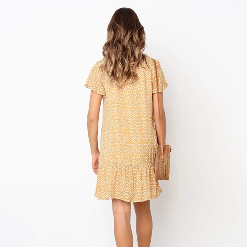 Платье женское тонкое с цветочным рисунком|Женские платья| |