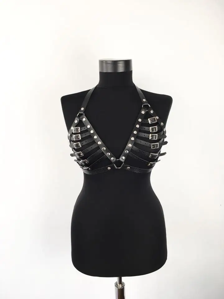 Сексуальное женское белье, кожаный бюстгальтер, Ddlg, БДСМ, бандаж, белье, пастельный, готический, Rave, сексуальный корп, топ, хит, бюстгальтер, подтяжки для женщин