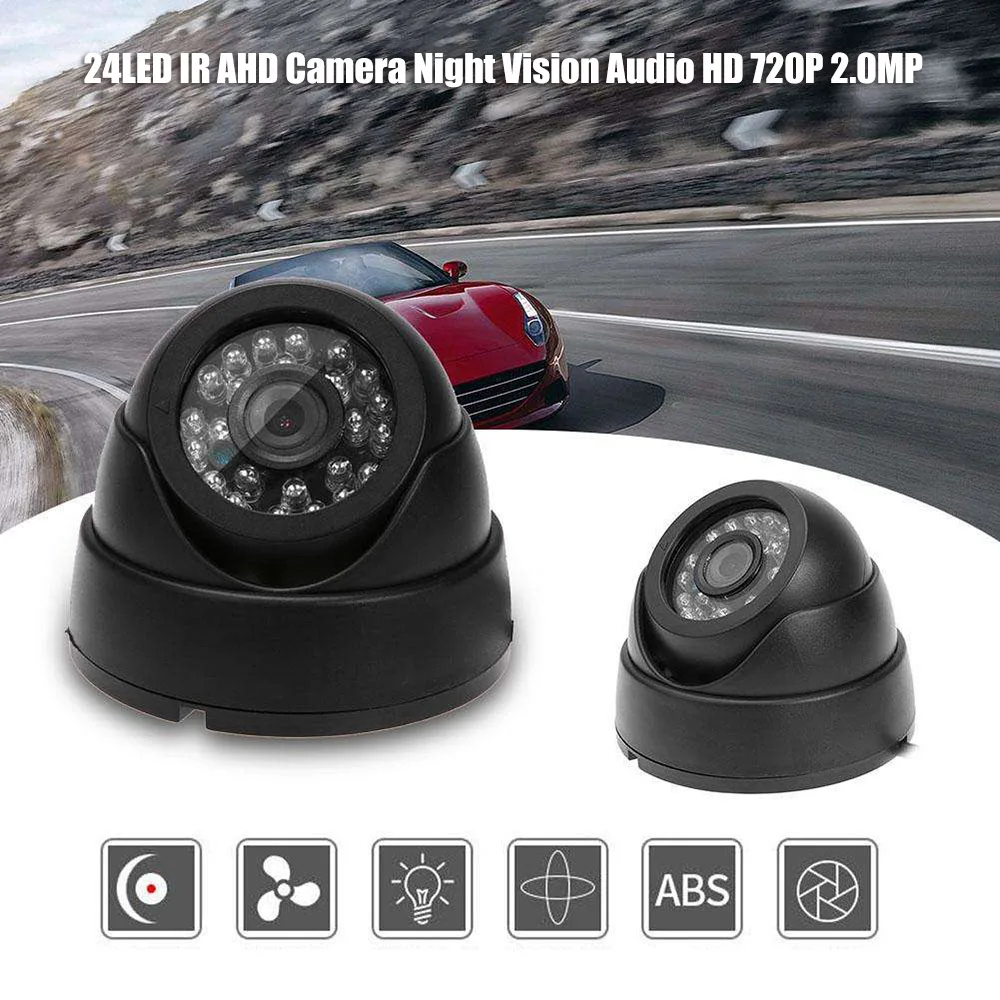 Автомобильная камера 24LED IR AHD camera ночного видения аудио HD 720 P 1080 P 1.0MP 2.0MP CCTV купольная камера с IR-Cut