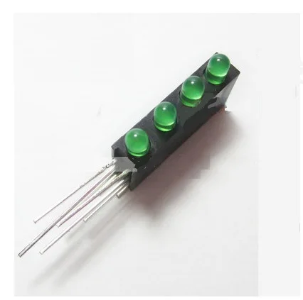 Free shipping 100pcsLED lampholder / 4 holes 3MM red/yellow bright Lamps LED black square seat with lights /curved legs | Лампы и