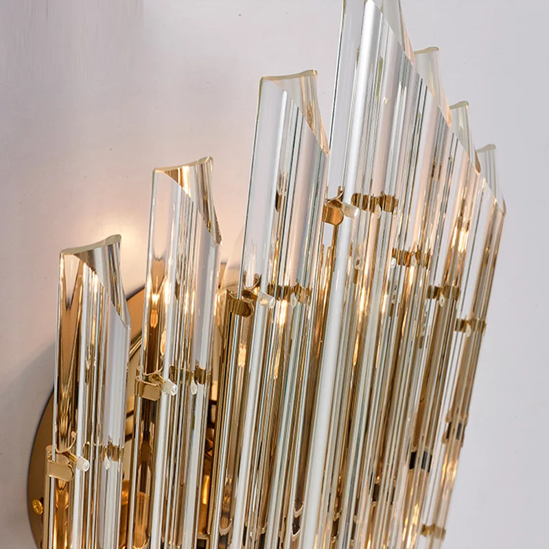 Европейский дизайн Хрустальный настенный светильник современная модель лампа