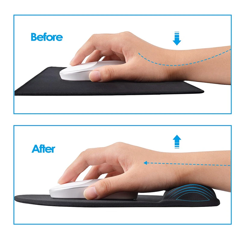 Игровой коврик для мыши с подставкой запястья ПК компьютерный Настольный