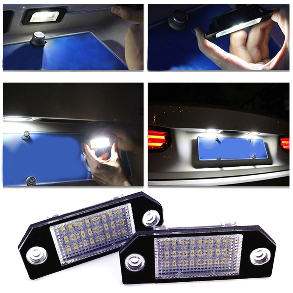 1pcx Car 12V 24 LED Number Plate Light Accessories Exterior Lamps License For Ford Focus | Автомобили и мотоциклы