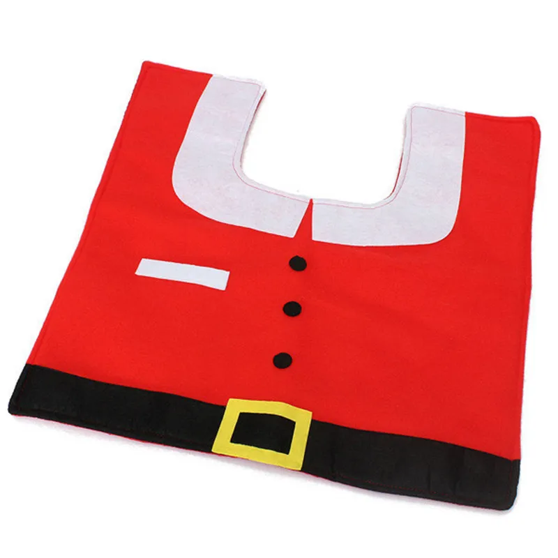 Чехол на крышку унитаза с изображением Санта Клауса и контурного коврика|decorative