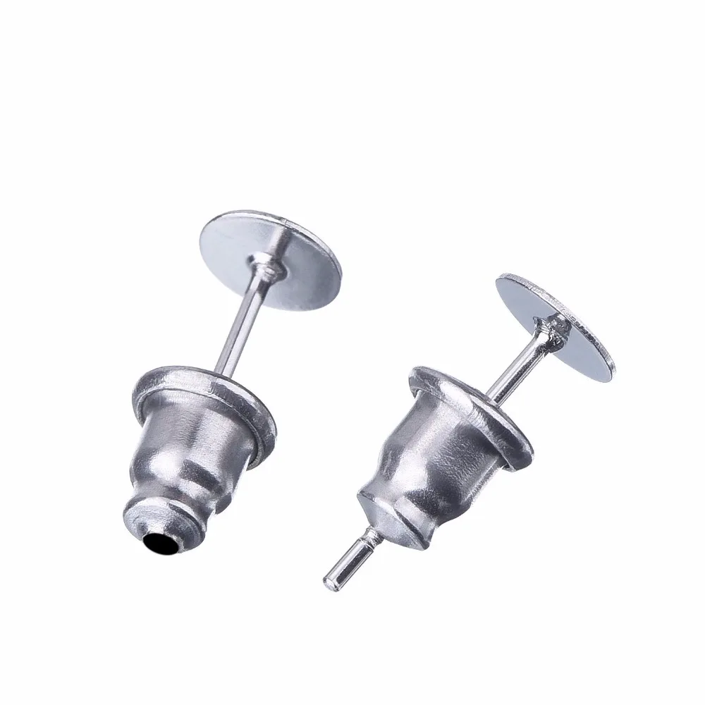 50 пар серьги клатчи из нержавеющей стали|earring safety backs|earring pinearring stud post |