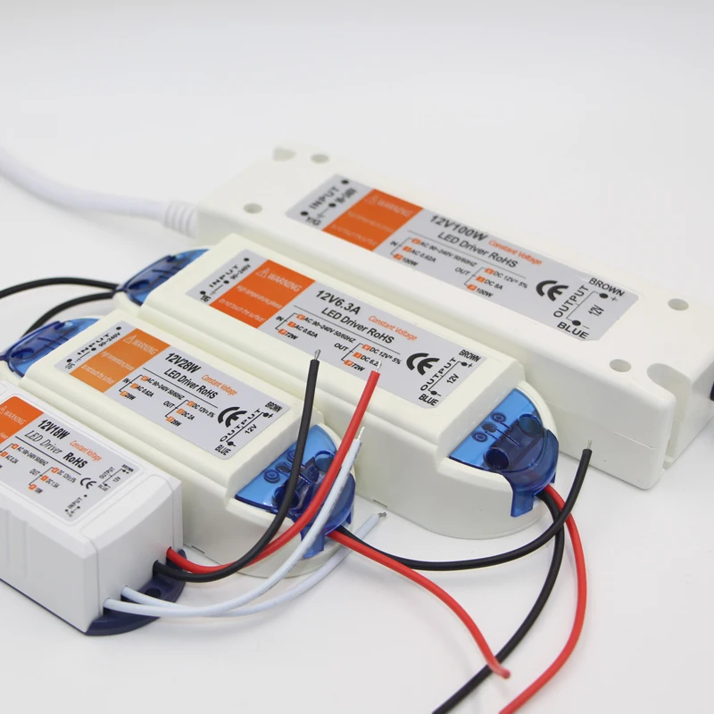 Светодиодный драйвер адаптер переменного тока 110 В 220 к DC12V Светодиодные гирлянды