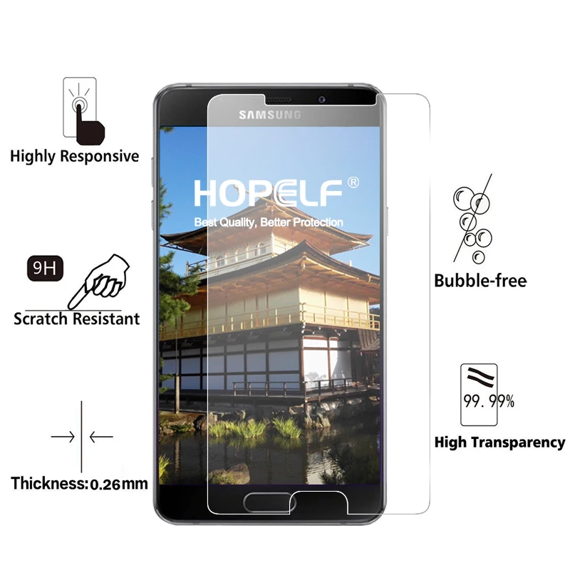 2 шт. закаленное стекло HOPELF для Samsung Galaxy A5 2016 Защитное экрана стекло|glass for samsung|tempered