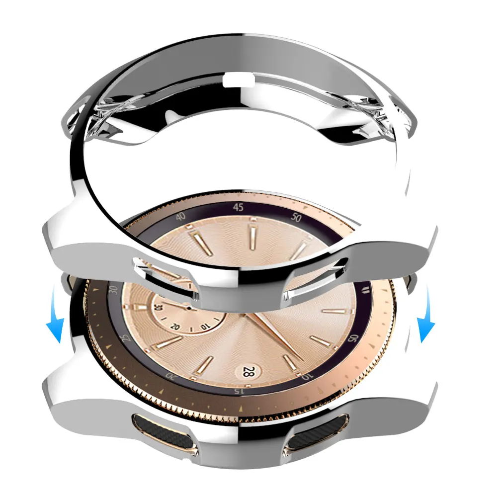 Чехол для samsung gear S3 frontier/Galaxy Watch 46 мм 42 мм бампер с мягким покрытием TPU аксессуары для умных часов защитный чехол