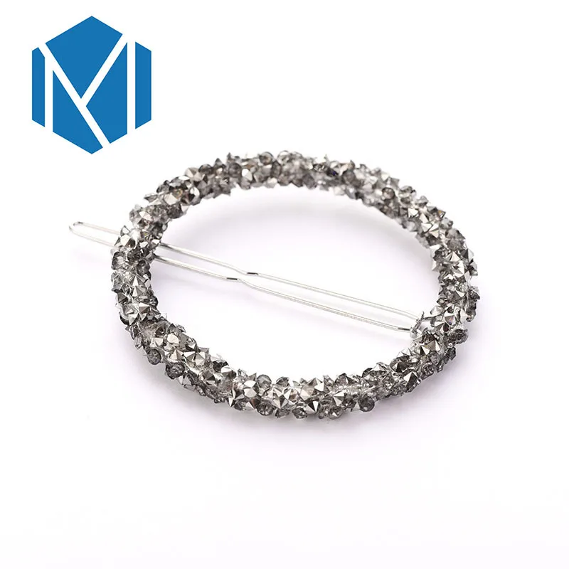 Женская заколка для волос M MISM круглая с кристаллами и Геометрическая - купить по