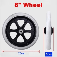 200mm 8 wheelchair casters small cart rollers chair wheels accessories grey rubber small non marking wheelchair wheel replace
