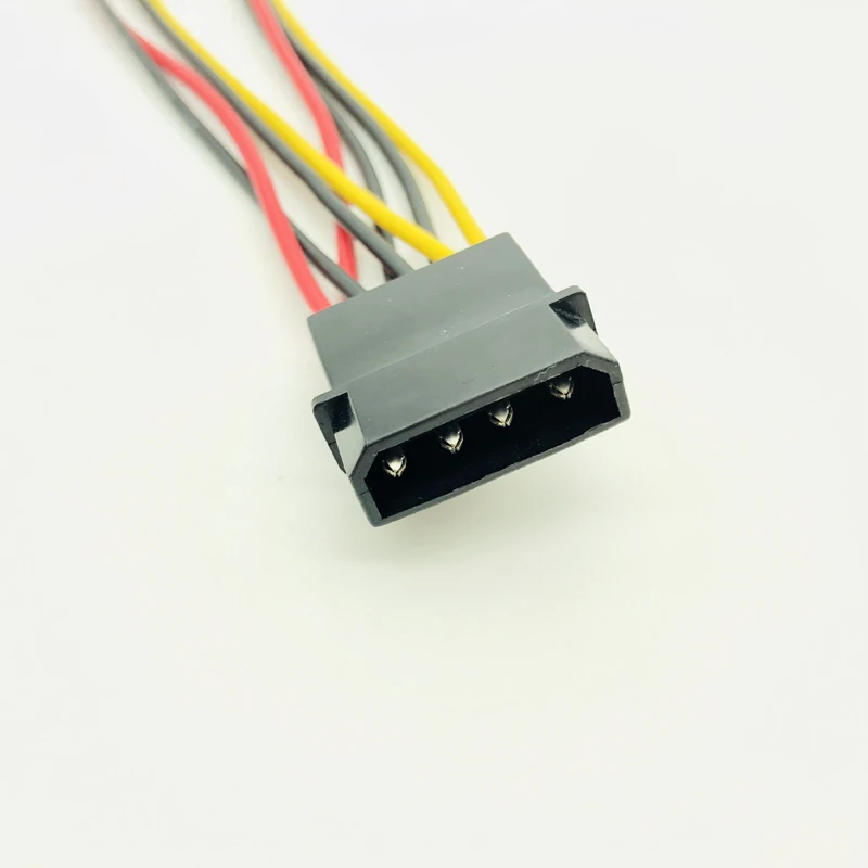 Компьютерные кабели и разъемы Molex 4pin IDE к двойному SATA 15Pin кабель питания Y сплиттер