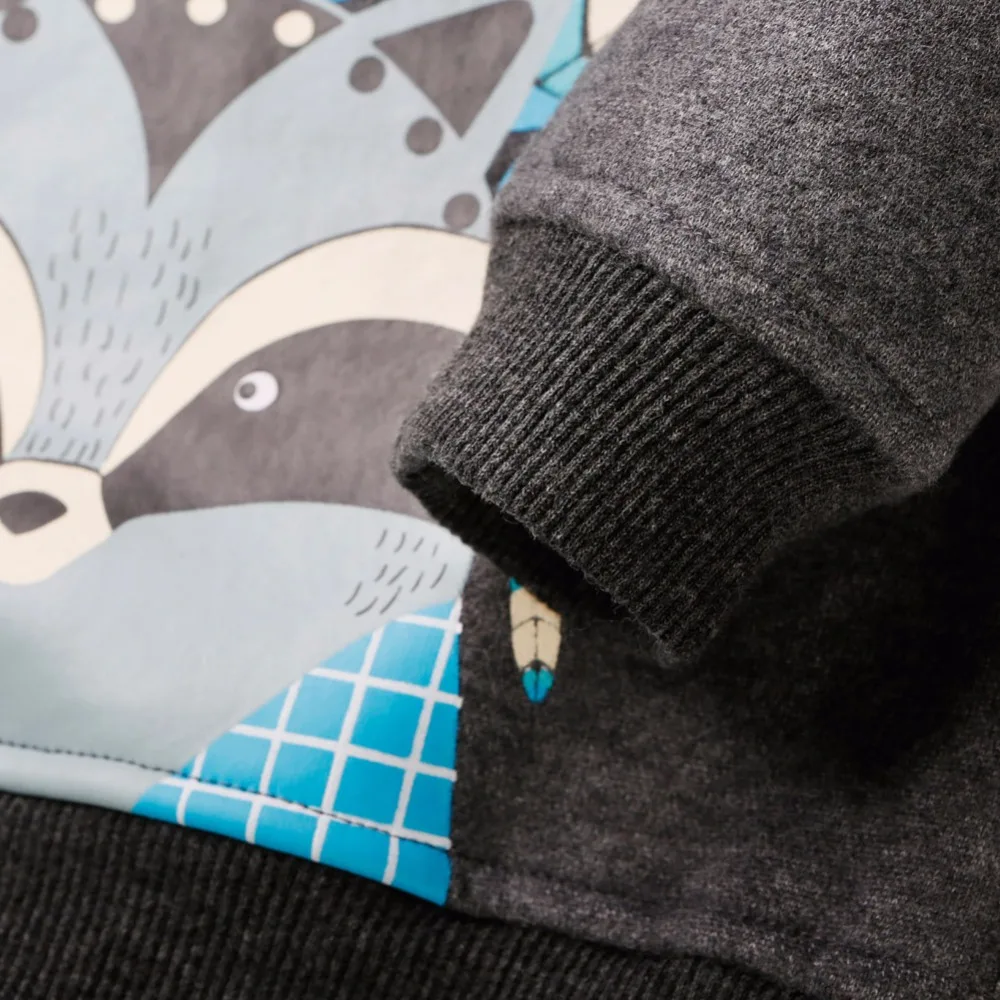 2016 Новых Мальчиков Толстовки Мультфильм Pattern Для Детей Детская Одежда С Длинным