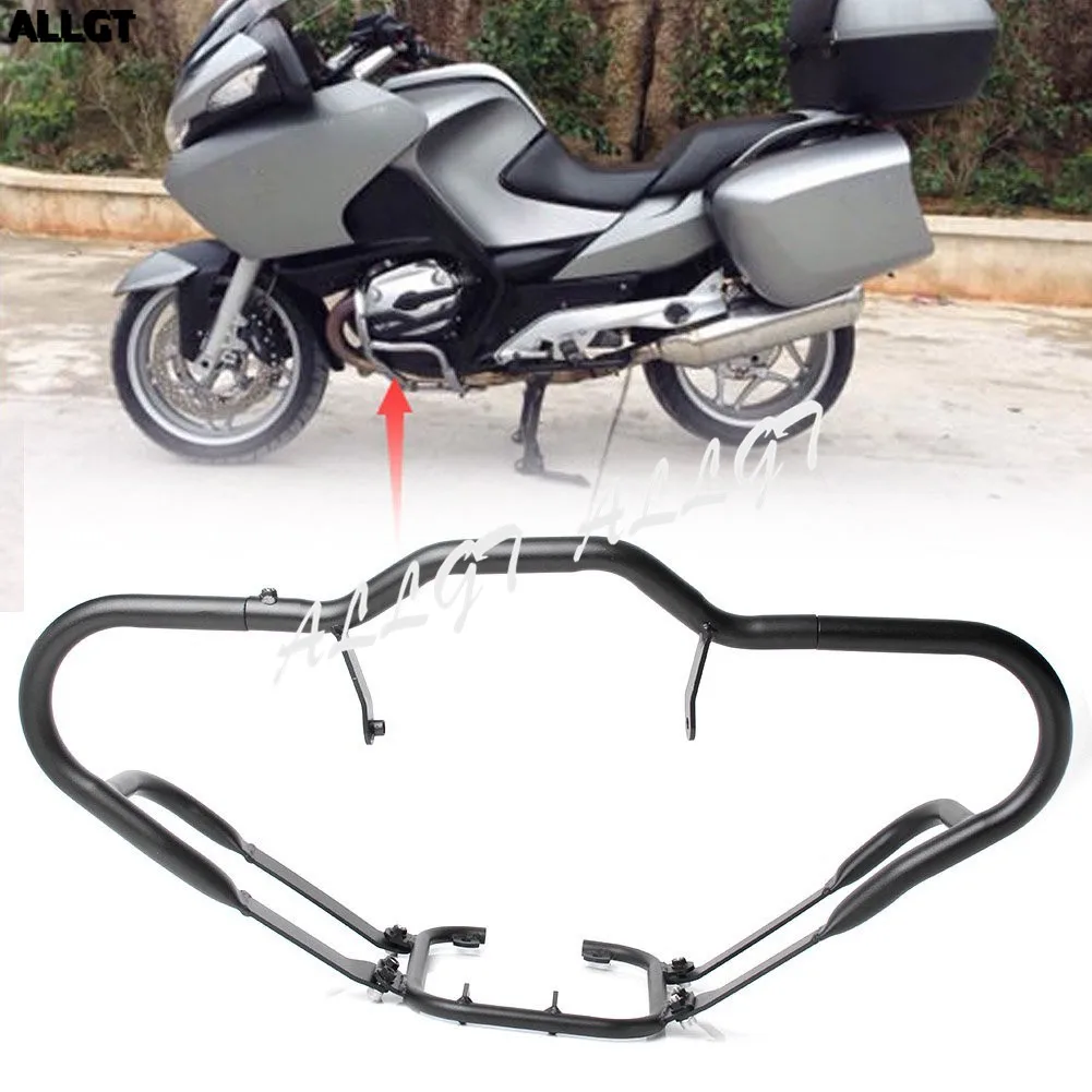Black Motorcycle Front Highway Crash Bars Engine Protection Guards for BMW R1200RT 2005 2006 2007 2008 2009-2013 | Автомобили и