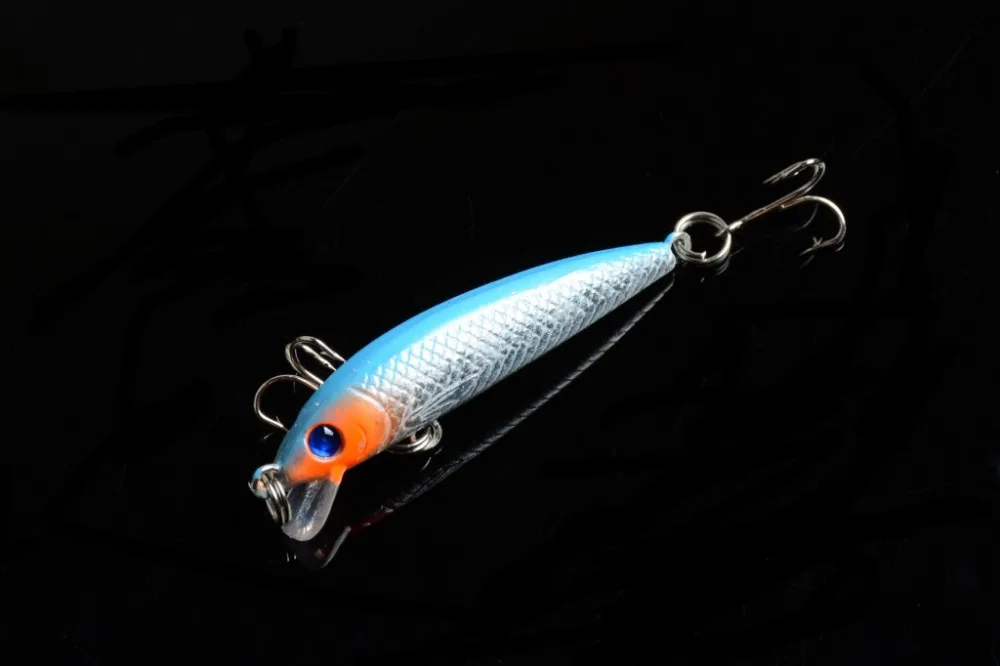 5PCS/lot Super Quality 5 Colors 5.5 cm 3.6g Hard Bait Fishing lures Bass Fresh Salt water 8#hook | Спорт и развлечения
