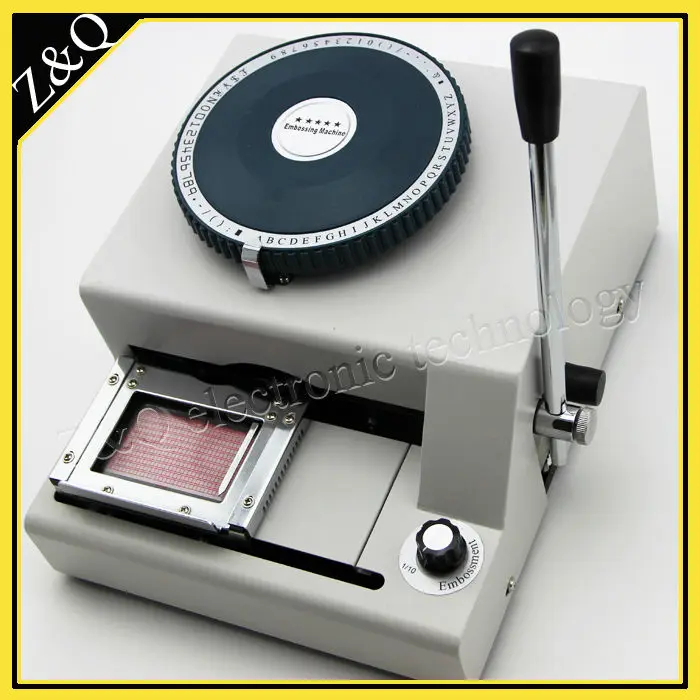 Ручная машина для прессования ПВХ карт 68 символов|embossed card|embosser pvc cardembossing press machine |