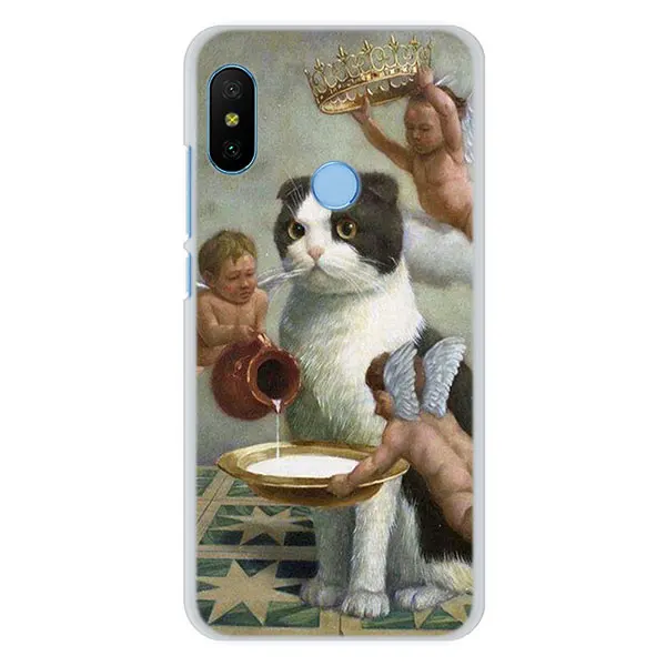 07 Чехлы для телефонов с забавным рисунком кота для Xiaomi Mi A1 A2 8 Lite Redmi Note 7 5 6Pro 4X5 5A 6A жесткий чехол-накладка - Цвет: 07