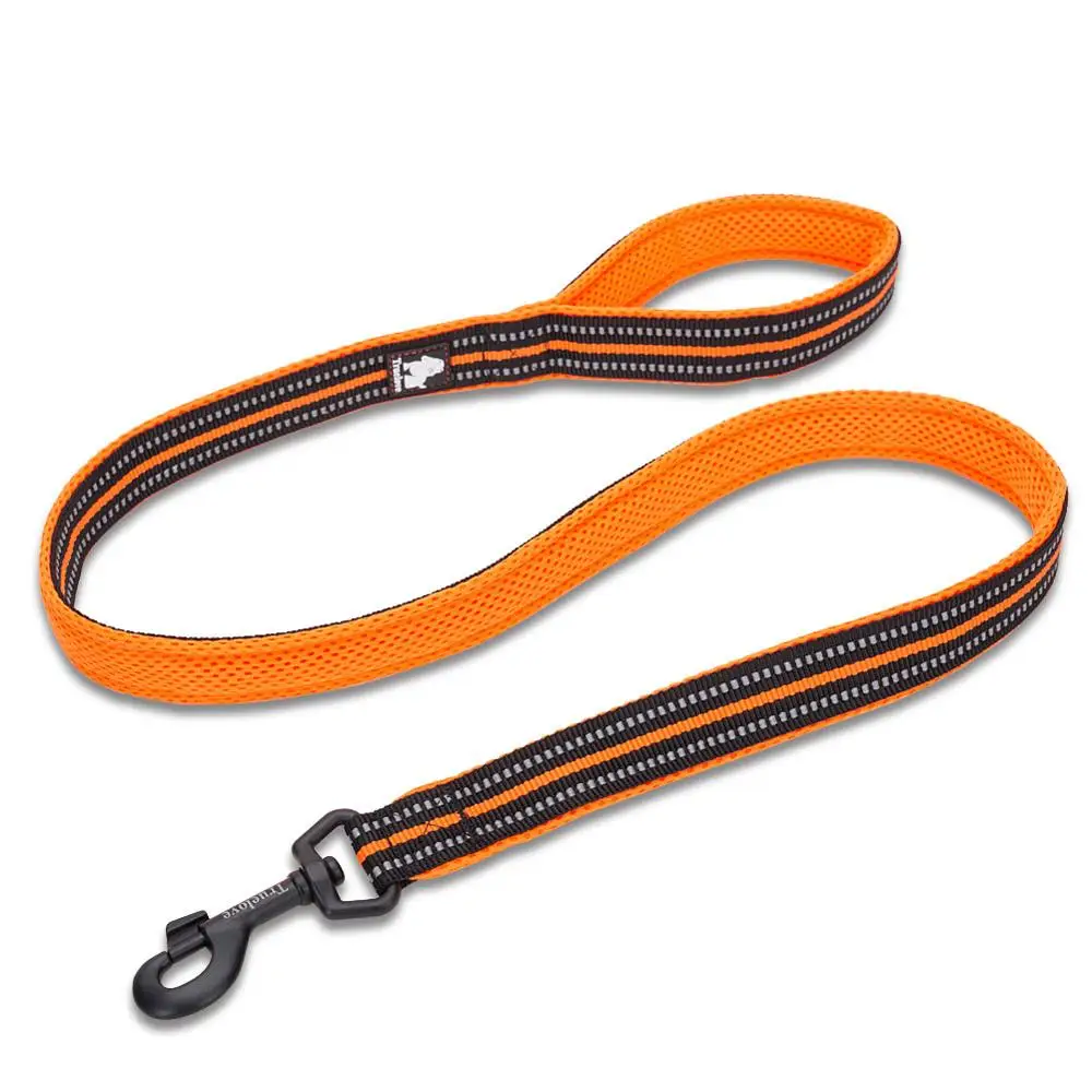 Orange Truelove 110 см сетчатый мягкий поводок для собак розовый прочный светоотражающий безопасный поводок для собак поводок для питомцев нейлоновый поводок для дрессировки собак - Цвет: Orange
