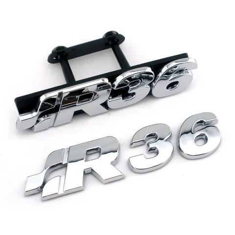R36 бейдж с эмблемой Grill R36 задний багажник с надписью, хромированная эмблема 3C0853675AE739 для автомобильной детали для гольфа