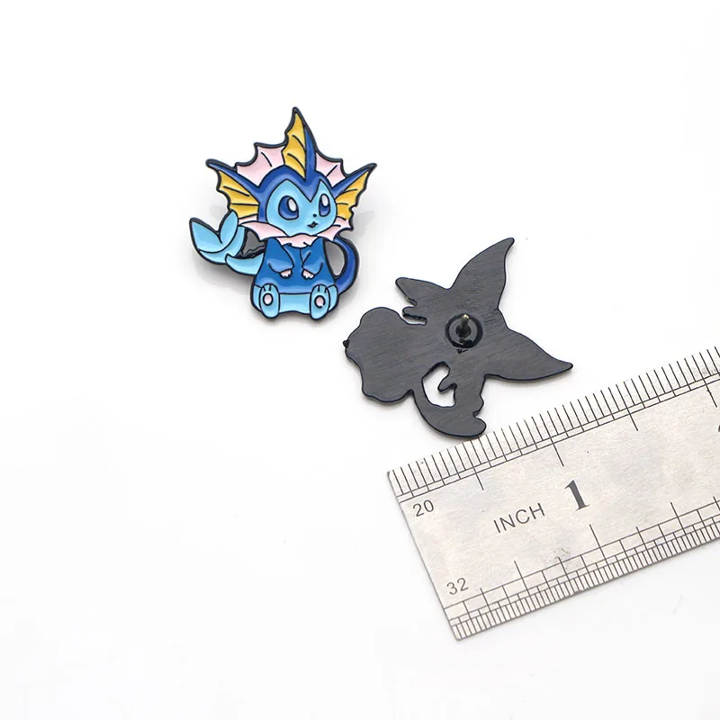 L3411 Милая эмалированная Металлическая Булавка Eevee для рюкзака/сумки/джинсовой одежды значок на лацкане булавка брошь бижутерия 1 шт