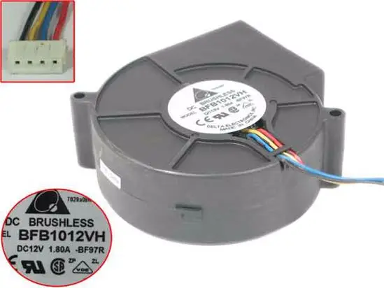 

Delta Electronics BFB1012VH -BF97R DC 12V 1.80A 97x97x33mm 4-wire Server Cooling Fan