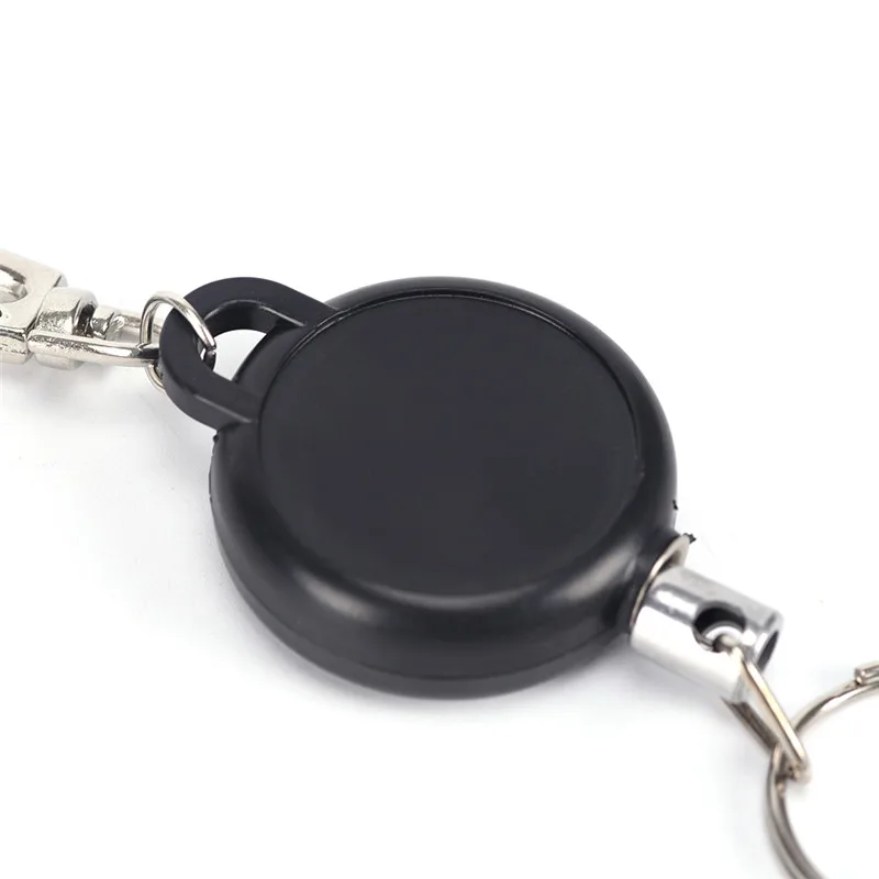 Брелок для ключей из черной проволоки 60 см|key ring retractable|retractable keychainkey chain | - Фото №1