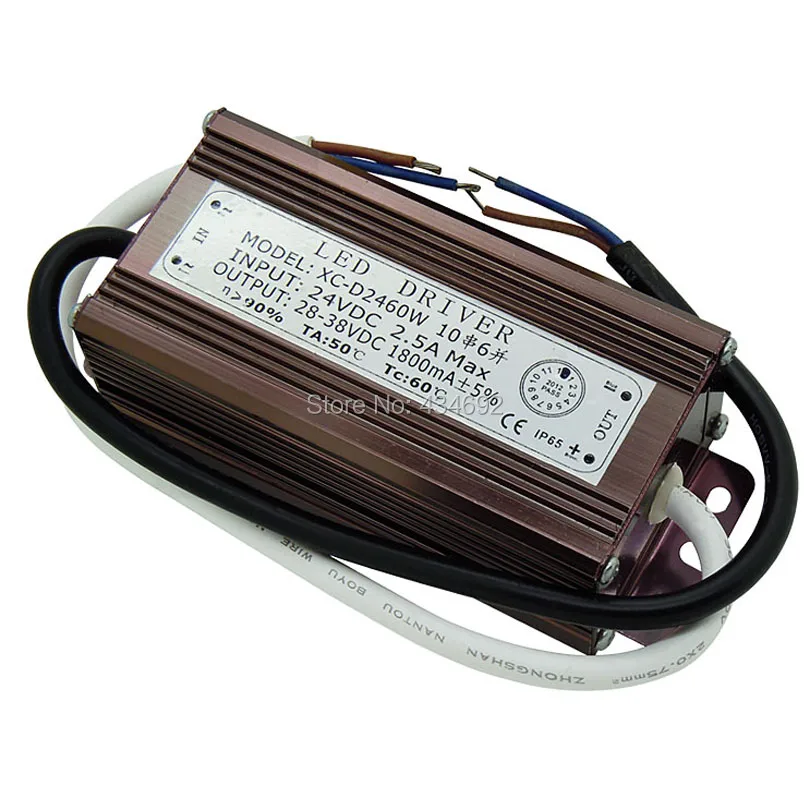 60 Вт DC24V вход DC28 38V 1.8A IP65 Водонепроницаемый Светодиодный драйвер Источник питания