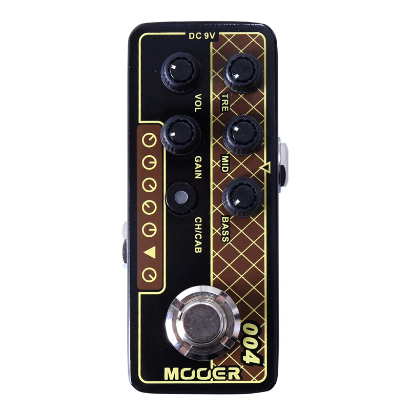 

Mooer Micro Digital Preamp 004 Day Tripper dual channel preamp with 3 band EQ Guitar effect pedal MOOER knob Pedal Connector