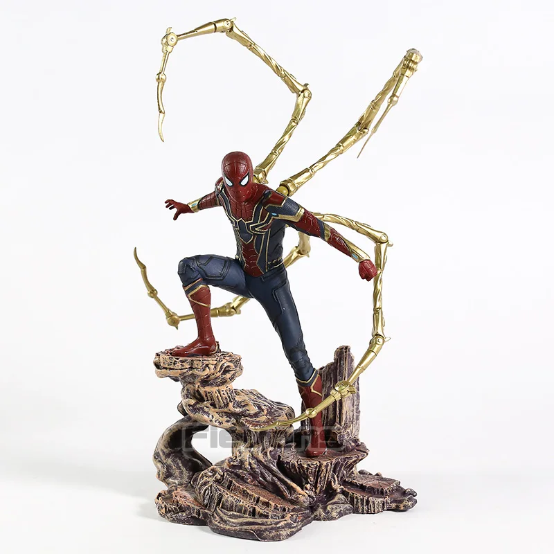 DST Marvel галерея Мстители Бесконечность войны Железный паук Человек-паук статуя ПВХ фигурка Коллекционная модель игрушки