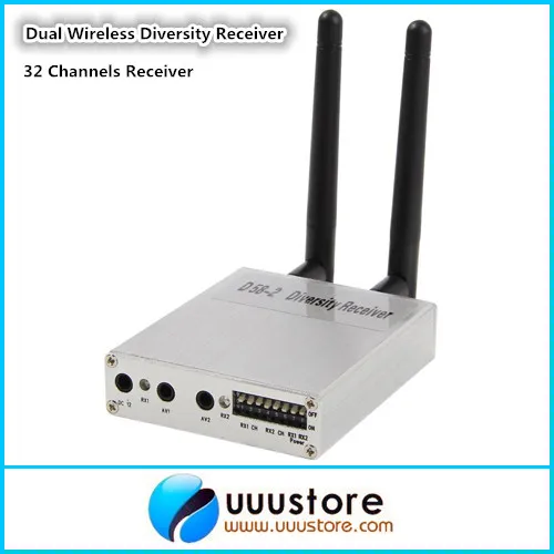 

Boscam D58-2 5.8GHz Wireless AV Receiver Diversity Remote Control Audio Video Dual Reception Receiver For RC Airplane Helicopter