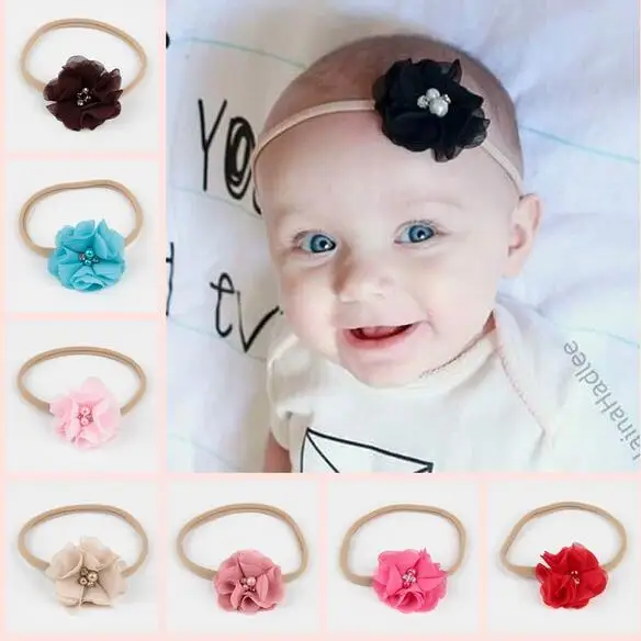 

14PCS/LOT Wholesale Kids Hair Headband Flower Headband Newborn Headband Hair Accessories