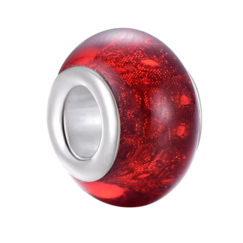 Бесплатная доставка европейские Красочные Бусины-шармы из муранской смолы