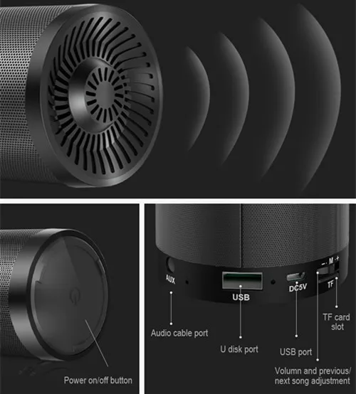 Фанатик S5 Беспроводной bluetooth динамик открытый мини портативные колонки сильный