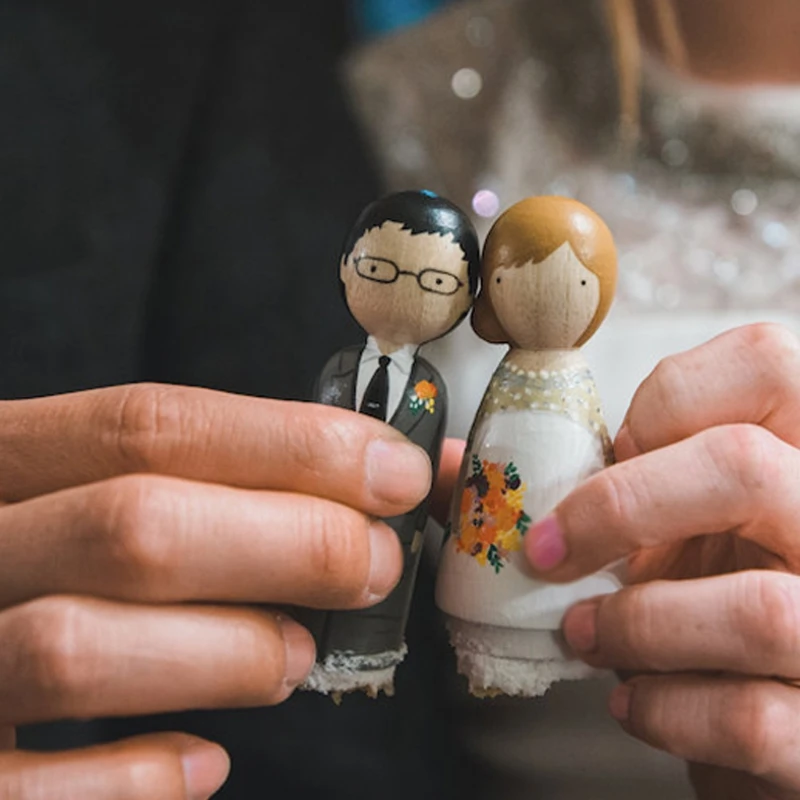 10 шт./компл. Модель персонажа DIY кукла из цельного дерева незавершенные поделки