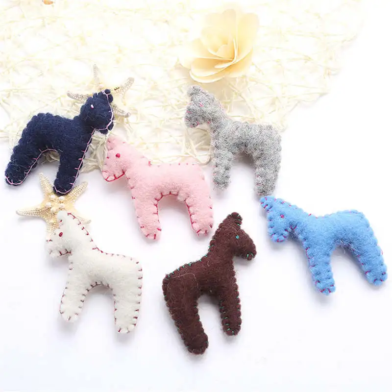 1 шт. 6 цветов Набор для творчества из шерстяного войлока с лошадью и животными многофункциональная