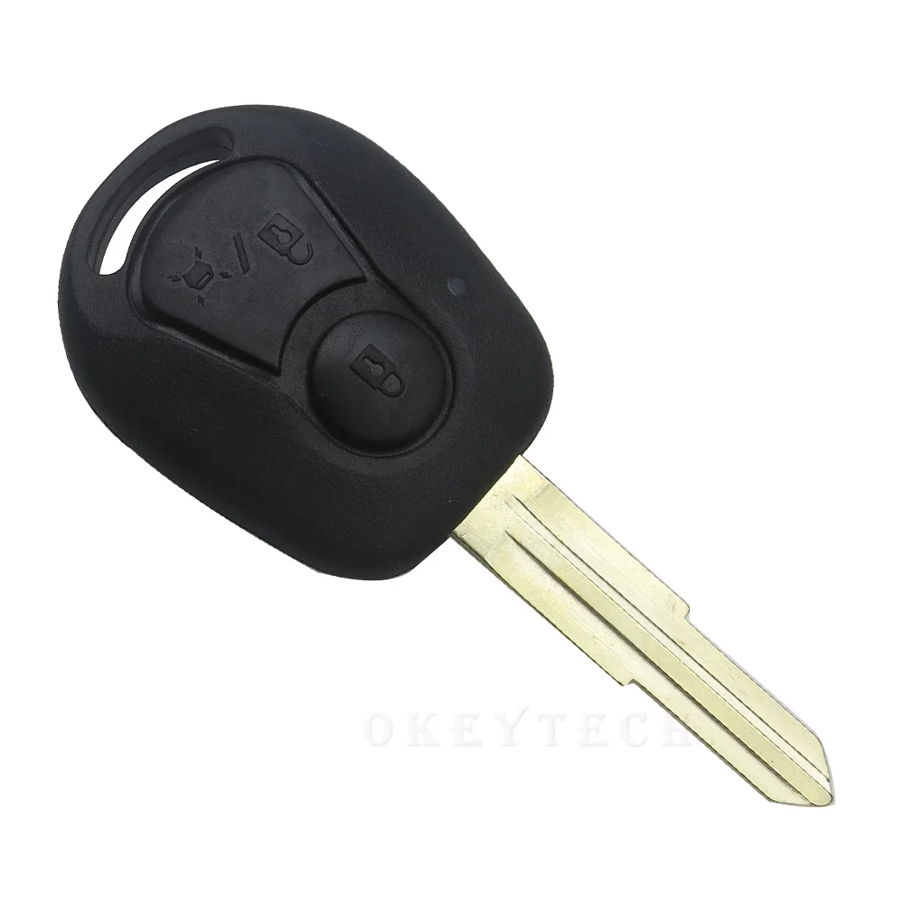 Okeytech 10 шт./лот 2 кнопочный пульт дистанционного ключа корпус брелок Стайлинг Для