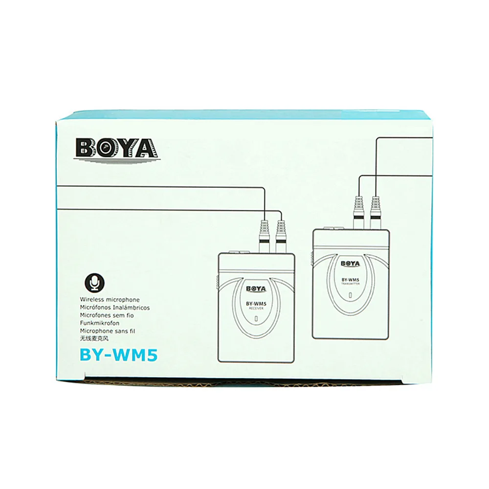 BOYA BY WM6 / WM5 WM8 UHF Беспроводная микрофонная система всенаправленный петличный