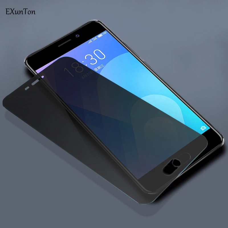 Конфиденциальность закаленное стекло для Meizu M3 M6 Note M6T анти-шпионская защита