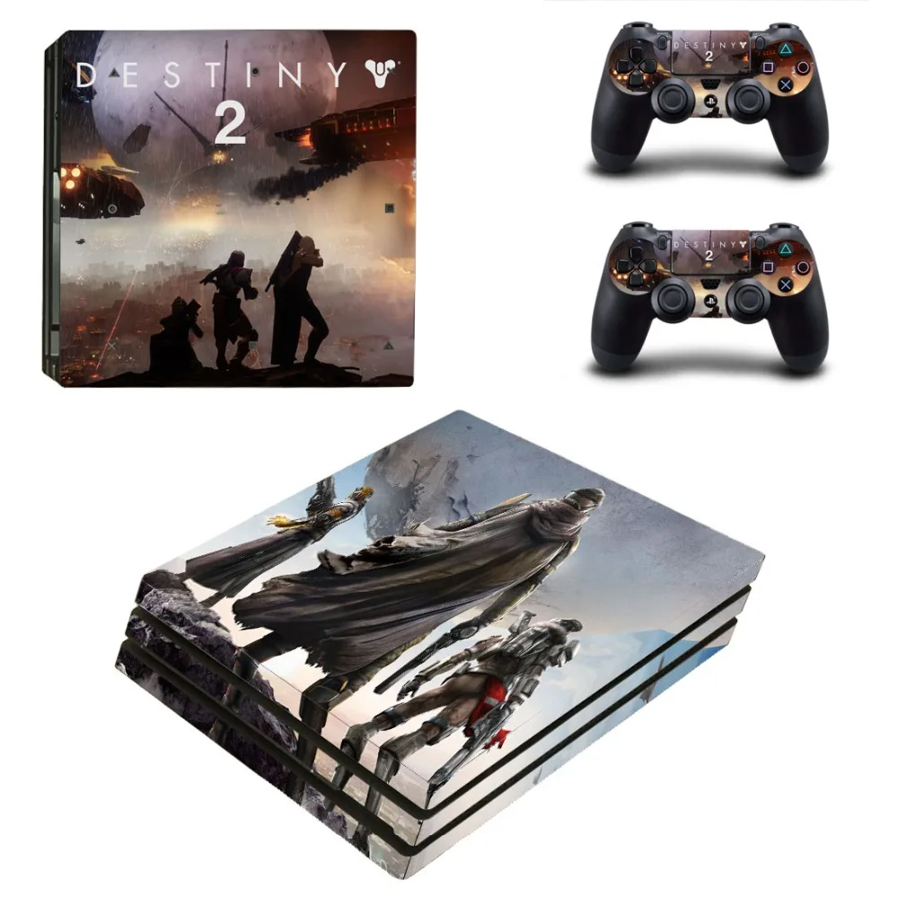Игра Destiny PS4 Pro наклейка на кожу для PlayStation 4 консоль и 2 контроллера виниловая