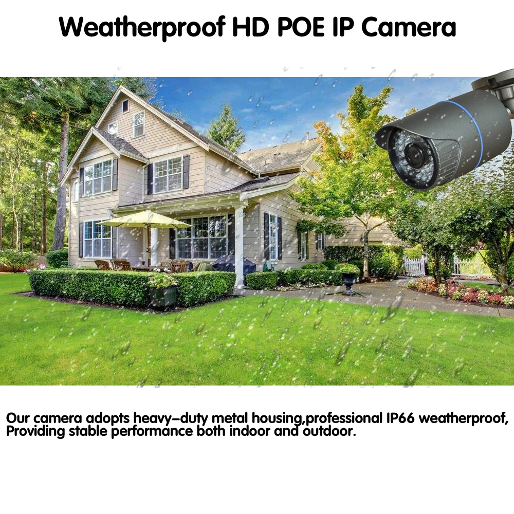 HKIXDISTE 4CH 1080P IEEE802.3af 48В POE NVR CCTV система 2MP наружная Водонепроницаемая ip-камера