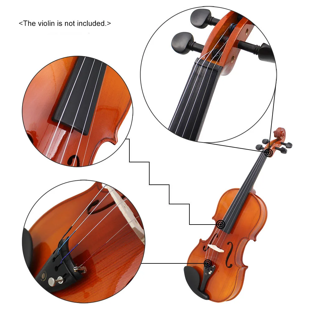 

Universal Full Set (E-A-D-G) Violin Fiddle String Strings Steel Core Nickel-silver Wound with Nickel-plated for Violins