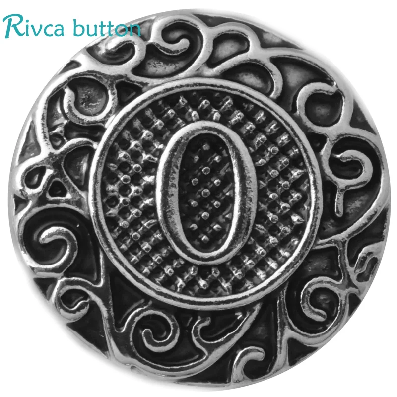 D02774 rivca Metal Alphabet O-Z snap charm bracelet for 18mm | Украшения и аксессуары