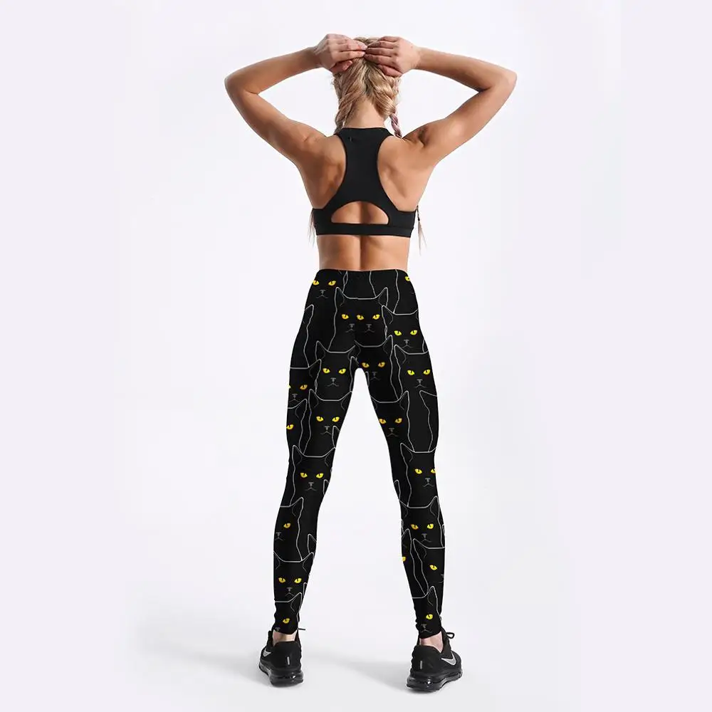 Женские леггинсы BombFun облегающие с 3d принтом эффектом пуш ап для