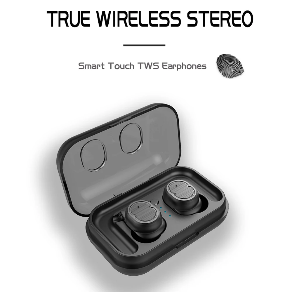 Мини Bluetooth наушники беспроводные спортивные наушники TWS 5.0 стерео бас гарнитура наушник с двойным микрофоном для телефонов.