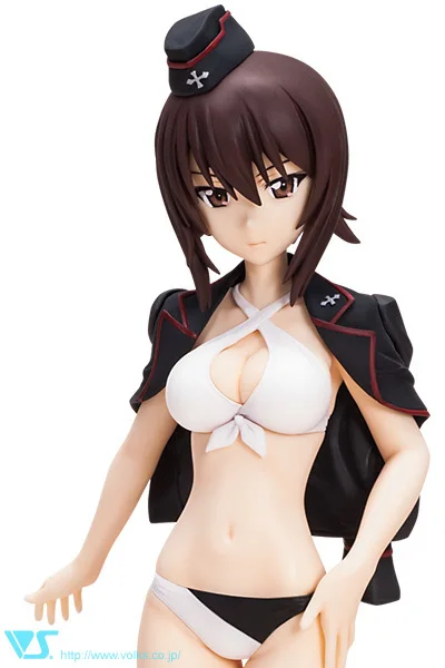 Набор фигурок из смолы 1/7 для девочек и Panzer Nishizumi Maho, неокрашенный набор из смолы для гаража