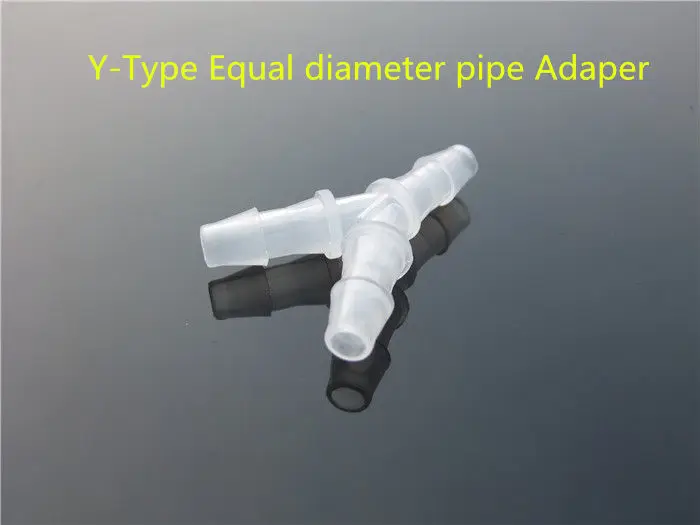 

3PCS PC013 Y-Type Equal diameter pipe Adaper 3.5/4.8/6.4MM 3-way plastic pipe connector pipe fittings hose Adapter